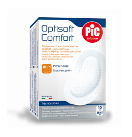 Pic Solution Optisoft Comfort Αποστειρομένο Οφθαλμικό Επίθεμα 95mm x 65mm 10τμχ