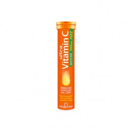 Vitabiotics Ultra Vitamin C FIZZ 1000mg & Zinc Συμπλήρωμα Διατροφής με Βιταμίνη C & Ψευδάργυρο με Γεύση Πορτοκάλι 20 αναβράζοντα δισκία