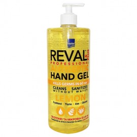 Intermed Reval Plus Professional Antiseptic Hand Gel Lemon Αντισηπτικό Gel Χεριών με Άρωμα Λεμόνι 1lt