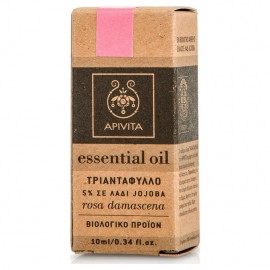 Apivita Essential Oil Rose Αιθέριο Έλαιο Τριαντάφυλλο 5% Σε Λάδι jojoba 10ml
