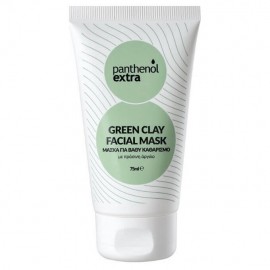 Panthenol Extra Green Clay Facial Mask Μάσκα για Βαθύ Καθαρισμό με Πράσινο Άργιλο 75ml