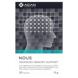 Agan Nous Advanced Memory Support Συμπλήρωμα Διατροφής Για Την Ενίσχυση Της Μνήμης 30vegicaps