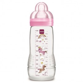 Mam Easy Active Baby Bottle Μπιμπερό Ροζ 4+m 330ml