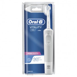 Oral-B Vitality 100 Sensi Ultra Thin White Box Ηλεκτρική Οδοντόβουρτσα 1τμχ