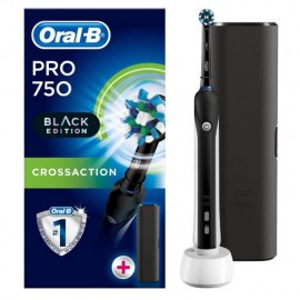 Oral B Pro 750 All Black Edition with Travel Case
