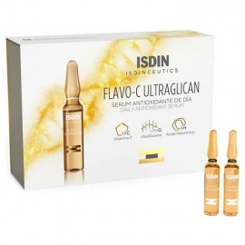 Isdin Isdinceutics Flavo-C Ultraglican Αντιοξειδωτικός Ορός Προσώπου σε Αμπούλες 10x2ml