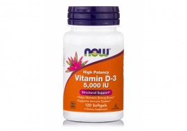 Now Foods Vitamin D-3 5000IU 120 softgels