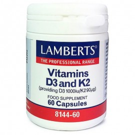 Lamberts Vitamin D3 & K2 60 κάψουλες