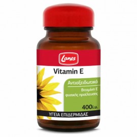 Lanes Vitamin E 400iu Συμπλήρωμα Διατροφής για την Υγεία της Επιδερμίδας 30 μαλακές κάψουλες