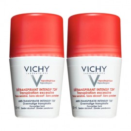 Vichy Deodorant Transpiration Excessive 72h Roll-On 50ml 1+1