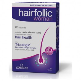Vitabiotics Hairfollic Woman Hair Health with Tricologic Συμπληρώματα Διατροφής για την Γυναικεία Τριχόπτωση 60tabs