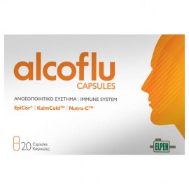 Elpen Alcoflu Capsules Συμπλήρωμα Διατροφής για την Ενίσχυση του Ανοσοποιητικού 20caps