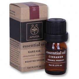 Apivita Essential Oil Cinnamon Αιθέριο Έλαιο Κανέλλα 5ml