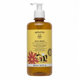 Apivita Mini Bees Gentle Kids Hair & Body Wash Calendula & Honey Παιδικό Αφρόλουτρο & Σαμπουάν 500ml