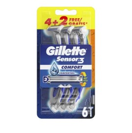 Gillette Sensor 3 Comfort Ξυραφάκια 4+2 Δώρο