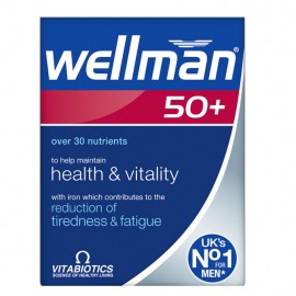 Vitabiotics Wellman 50+ Πολυβιταμινούχο Συμπλήρωμα για Άντρες 50+ 30tabs