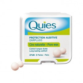 Pharmaq Quies Earplugs Pure Wax Ωτοασπίδες μιας Χρήσης από Φυσικό Κερί 8 ζευγάρια