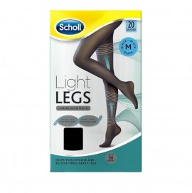 Scholl Light Legs Καλσόν Διαβαθμισμένης Συμπίεσης 20Den Black Medium