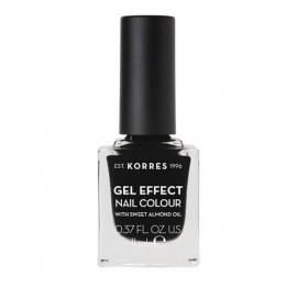 Korres Gel Effect Nail Colour No 100 Black 11ml
