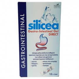 Hubner Silicea Gastro-Intestinal Gel Direct για Άμεση Αντιμετώπιση Οξέων & Χρόνιων Γαστρεντερικών Παθήσεων 12x15ml