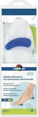 Master Aid Foot Care Silicone Insole with Metatarsal Raise No.S 37/38 Πάτοι Σιλικόνης με Μαξιλάρι Μεταταρσίου (Άκανθαμετατάρσιο) 2τμχ