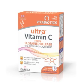Vitabiotics Ultra Vitamin C Sustained Release with Citrus Bioflavonoids 500mg (60 tabs)