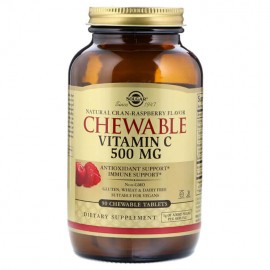 Solgar Chewable Vitamin C 500mg Raspberry 90 μασώμενες ταμπλέτες