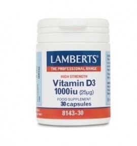 Lamberts Vitamin D3 1000iu 25μg 30caps