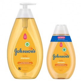 Johnson & Johnson Baby Shampoo Βρεφικό Σαμπουάν 750ml & ΔΩΡΟ 300ml