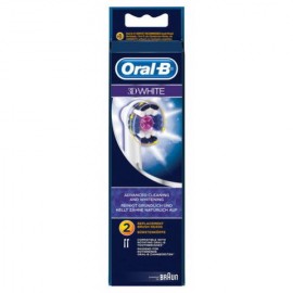 Oral-B 3D White -  Ανταλλακτικά Βουρτσάκια 2τμχ