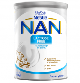 Nestle Nan LF Lactose Free Βρεφικό Γάλα σε σκόνη χωρίς Λακτόζη 400gr