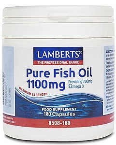 Lamberts Pure Fish Oil 1100mg 180 capsules