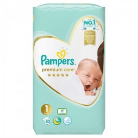 Pampers Premium Care no 1 ( 2-5kg) 52τμχ
