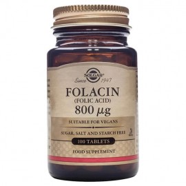 Solgar Folacin Folic Acid 800μg Φυλλικό οξύ 100tabs