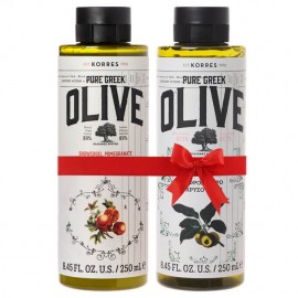 Korres Set Αφρόλουτρο Pure Greek Olive Shower Gel Golden Apple & Pure Greek Olive Shower Gel Pomegranate 2x250ml