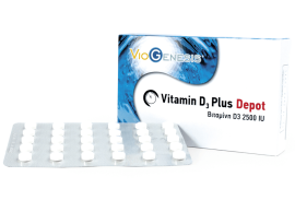 Viogenesis Vitamin D3 Plus 2500IU Depot 90tabs