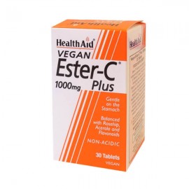 Health Aid Vegan Ester-C Plus 1000mg 30 ταμπλέτες