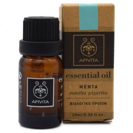 Apivita Essential Oil Βιολογικό Αιθέριο Έλαιο με Μέντα 10ml