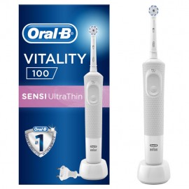 Oral-B Vitality 100 Sensi Ultra Thin Επαναφορτιζόμενη Ηλεκτρική Οδοντόβουρτσα 1τμχ