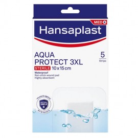Hansaplast Aδιάβροχα και Αποστειρωμένα Αυτοκόλλητα Επιθέματα Aqua Protect 3XL 10x15cm 5τμχ