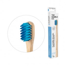 The Humble Co Brush Οδοντόβουρτσα Bamboo Ενηλίκων για Ευαίσθητα Δόντια & Ούλα Μπλέ χρώμα 1τμχ
