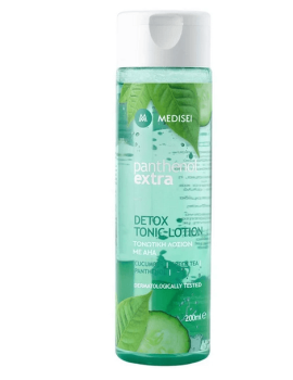 Medisei Panthenol Extra Detox Tonic Lotion Τονωτική Λοσιόν Καθαρισμού Προσώπου με AHA 200ml