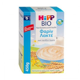 Hipp Φαρίν Λακτέ Κρέμα Δημητριακών Με Γάλα & Σιμιγδάλι 450gr
