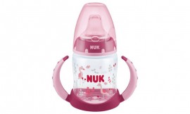 Nuk First Choice Μπιμπερό με λαβές Ροζ 6-18 μηνών 150ml