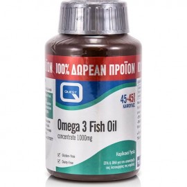 Quest Omega 3 Fish Oil 1000mg 45 caps + 45 Δώρο