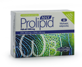 Uni-pharma Prolipid max Fish Oil 1000mg,  30 soft capsules