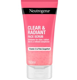 Neutrogena Clear & Radiant Face Scrub για Απολέπιση Προσώπου με Vitamin C & Pink Grapefruit, 150ml