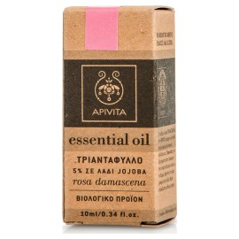 Apivita Essential Oil Rose Αιθέριο Έλαιο Τριαντάφυλλο 5% Σε Λάδι jojoba 10ml