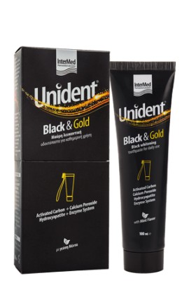 Intermed Unident Black & Gold  Black Whitening Toothpaste 100ml