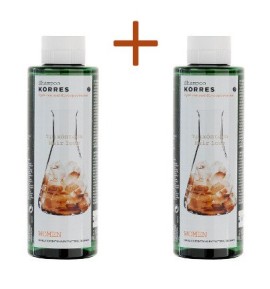 Korres Σαμπουάν με Κυστίνη και Γλυκοπρωτεΐνες 250ml 2τμχ